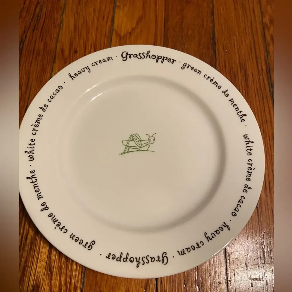 POTTERY BARN ‘Bar Lingo’ Appetizer Plates (set of 4)